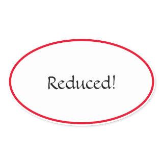 Reduced Oval Sticker