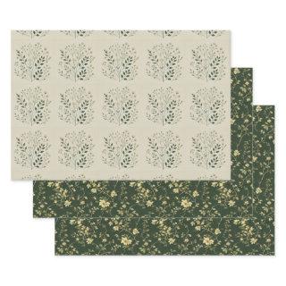 Refined Botanical Wrap with Accent Decoupage  Sheets