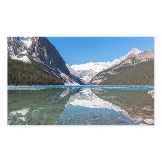 Reflection on Lake Louise - Banff NP, Canada Rectangular Sticker