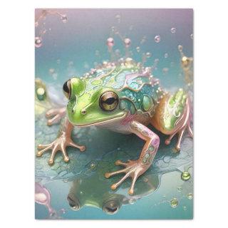 Reflections Of A Tree Frog Fractal Art, Tissue Paper
