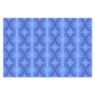 Reflective Blue Waves Modern Abstract Design Art Tissue Paper