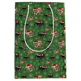 Regal Jumping Spider Phiddipus Regius Holiday Moss Medium Gift Bag