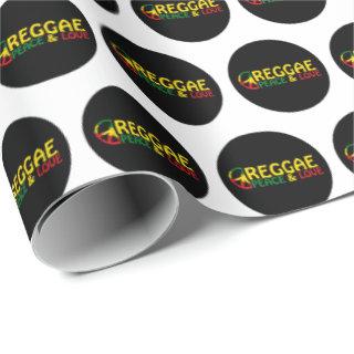 Reggae art with positive words Peace and Love