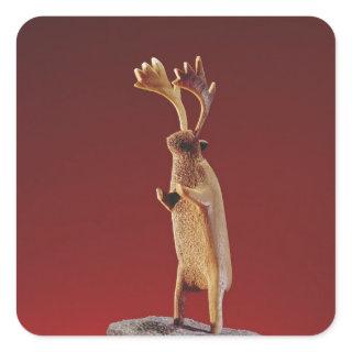 Reindeer, from Cape Dorset Square Sticker