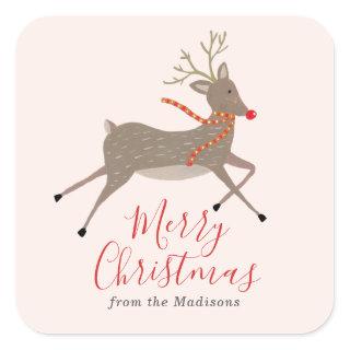 Reindeer Games Christmas Sticker