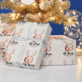 Reindeer Tan Funny Christmas Holiday Wrapping Pape