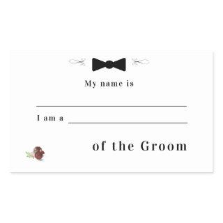 Relation to Groom Wedding Sticker