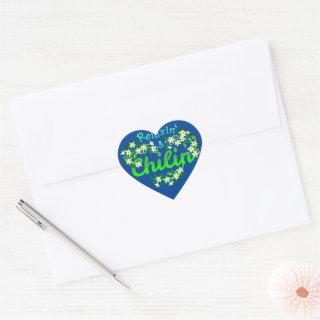 Relaxin' and Chilin' - Punny Garden Heart Sticker