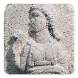 Relief depicting a Hittite woman in Square Sticker