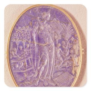 Relief depicting an Allegory of Music Square Sticker
