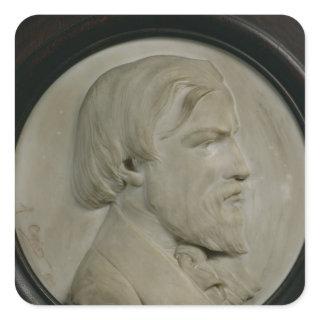 Relief medallion of Frederic Ozanam Square Sticker