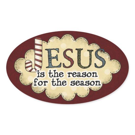Religious Christmas Sticker