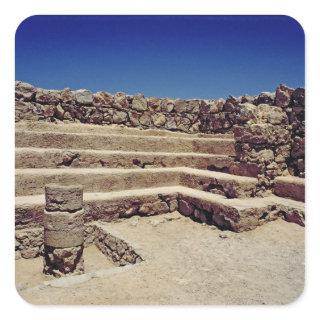 Remains of the fortress walls, c.37-31 BC Square Sticker