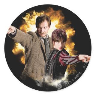 Remus Lupin and Nymphadora Tonks-Lupin Classic Round Sticker