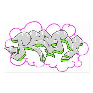 Remy Name Graffiti Rectangular Sticker