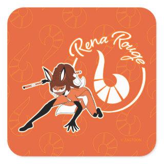 Rena Rouge Badge Square Sticker