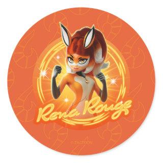 Rena Rouge Circle Badge Classic Round Sticker