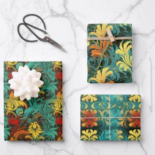 Renaissance Art Nouveau Gradient Wallpaper Design  Sheets
