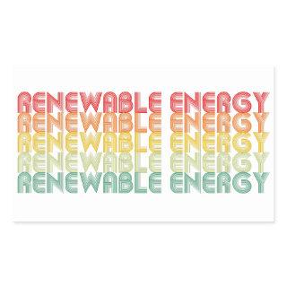 Renewable Energy Rectangular Sticker