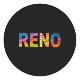 Reno Nevada Classic Round Sticker