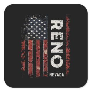 Reno Nevada Square Sticker