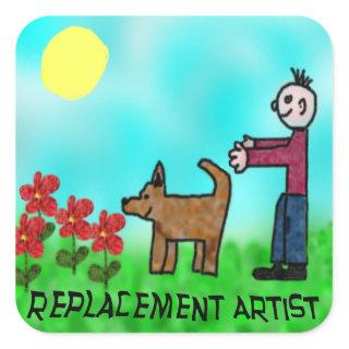 Replacement Artist Square Sticker