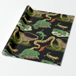 Reptile, Lizards & Amphibians Pattern