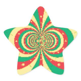République du Cameroun five-pointed star Star Sticker