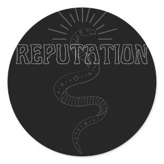 reputation snake comfort colors classic round sticker