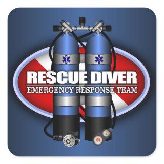 Rescue Diver (ST) Square Sticker