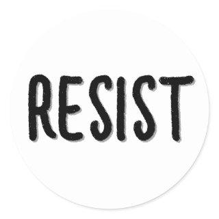 Resist Resistance  Classic Round Sticker