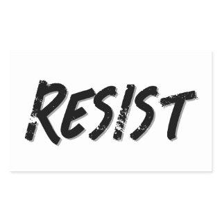 Resist Resistance  Rectangular Sticker