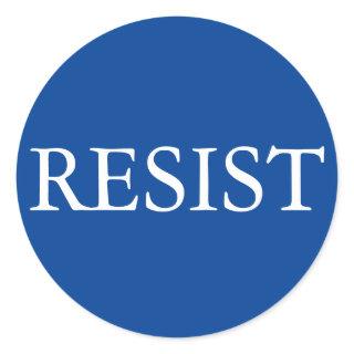 RESIST round sticker