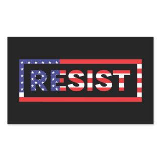 RESIST | United States Flag Rectangular Sticker