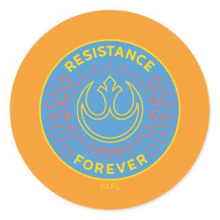 "Resistance Forever" Rebel Insignia Decal Classic Round Sticker