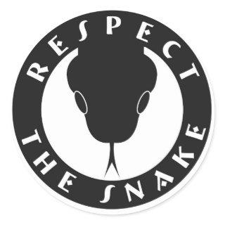 Respect The Snake 3" Stickers