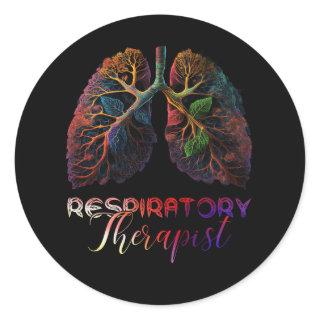 Respiratory Therapist Assistant RT Care Week Thera Classic Round Sticker