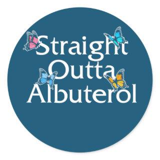 Respiratory Therapist Straight Albuterol Classic Round Sticker