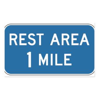 Rest Area Sign Stickers