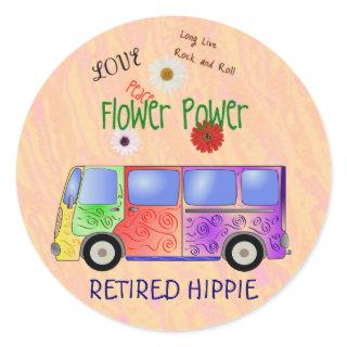 RETIRED HIPPIE sticker