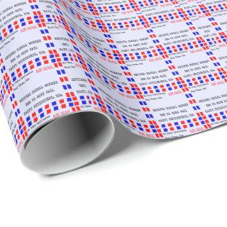 Retired Postal Worker Gift Wrap ll