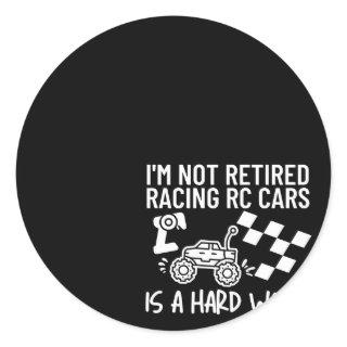 Retired Rc Car Rc Cars Classic Round Sticker