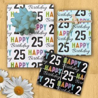 Retro 25th Birthday  Sheets