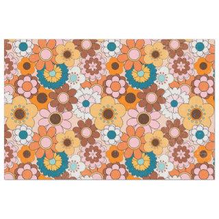 Retro 70s Daisy Groovy Floral Vintage Decoupage Tissue Paper