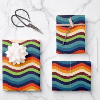 Retro 70s wavy stripes  sheets