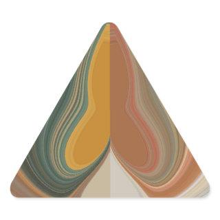 Retro Abstract Art Print Triangle Sticker