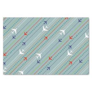 Retro Airplane Pattern Tissue Paper