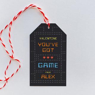 Retro Arcade Game Classroom Valentine's Day Gift Tags
