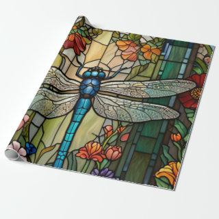 Retro art nouveau dragonfly boho chic