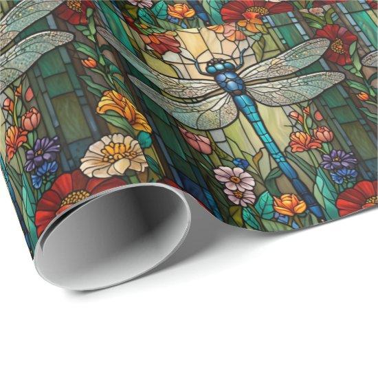 Retro art nouveau dragonfly boho chic